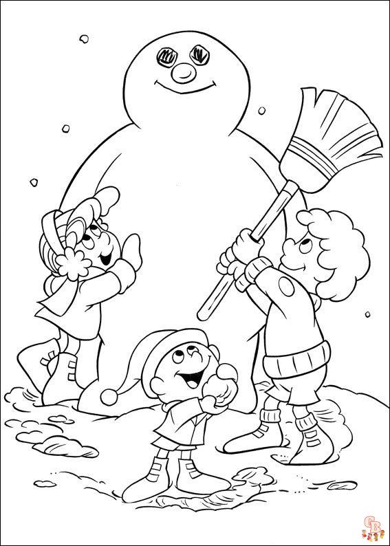 Frosty de Sneeuwman Kleurplaten 8