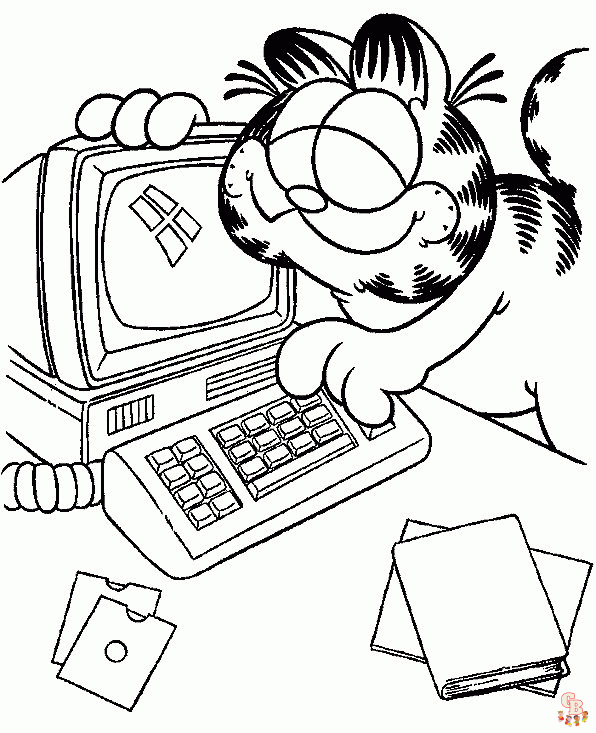 Garfield Kleurplaten 2