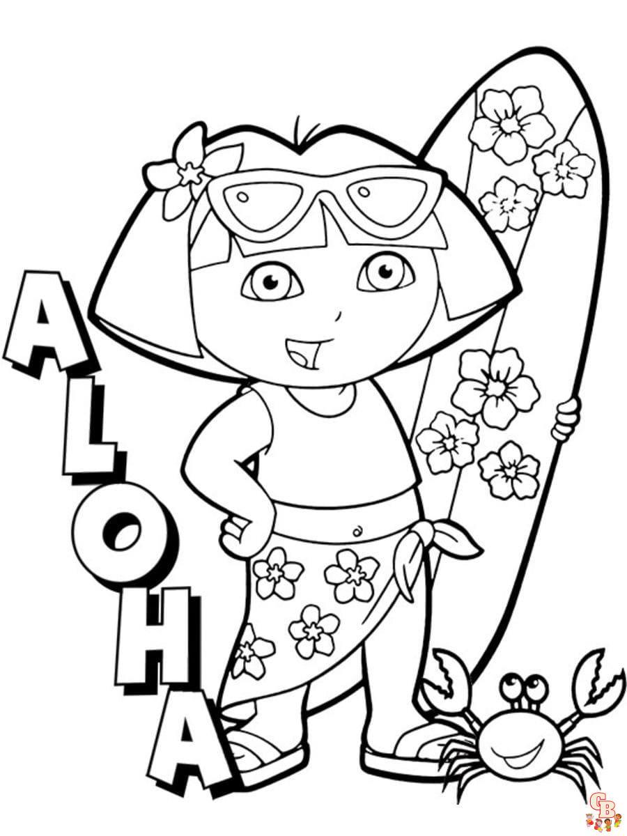 Hawaii coloring pages 1