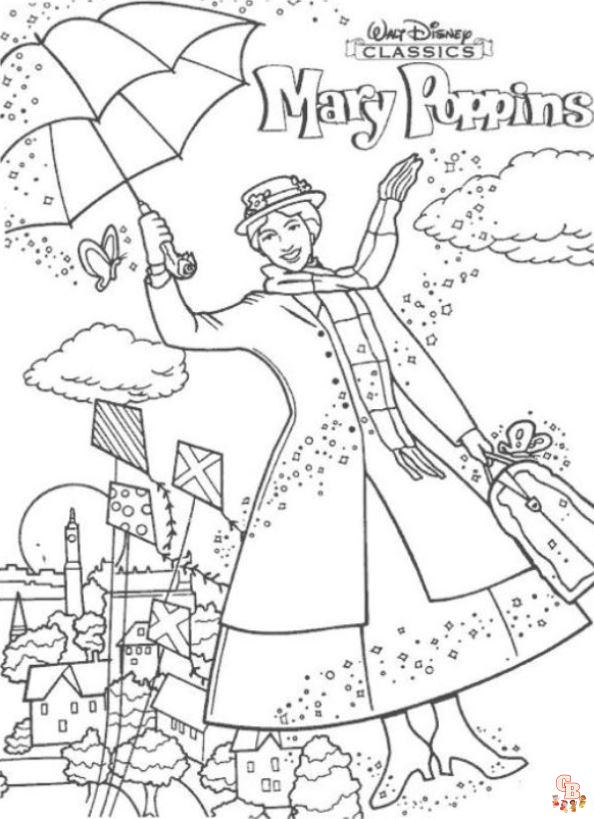 Mary Poppins Kleurplaten 4