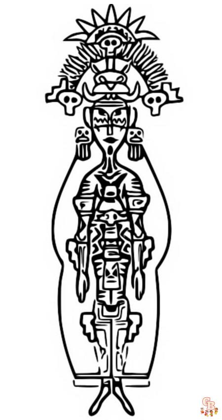 Maya en de Drie Krijgers Kleurplaten 9